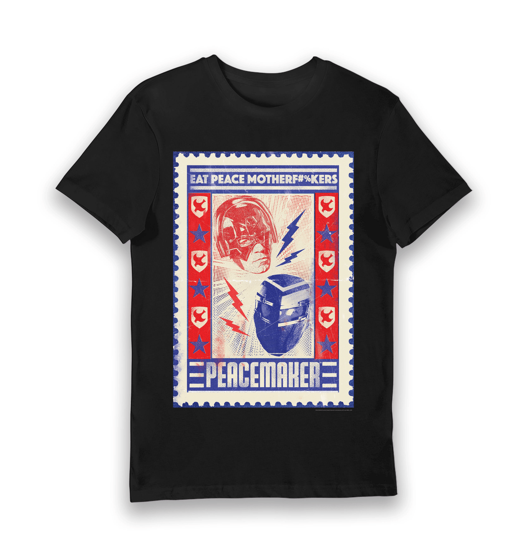 Black Printed T-shirt Front