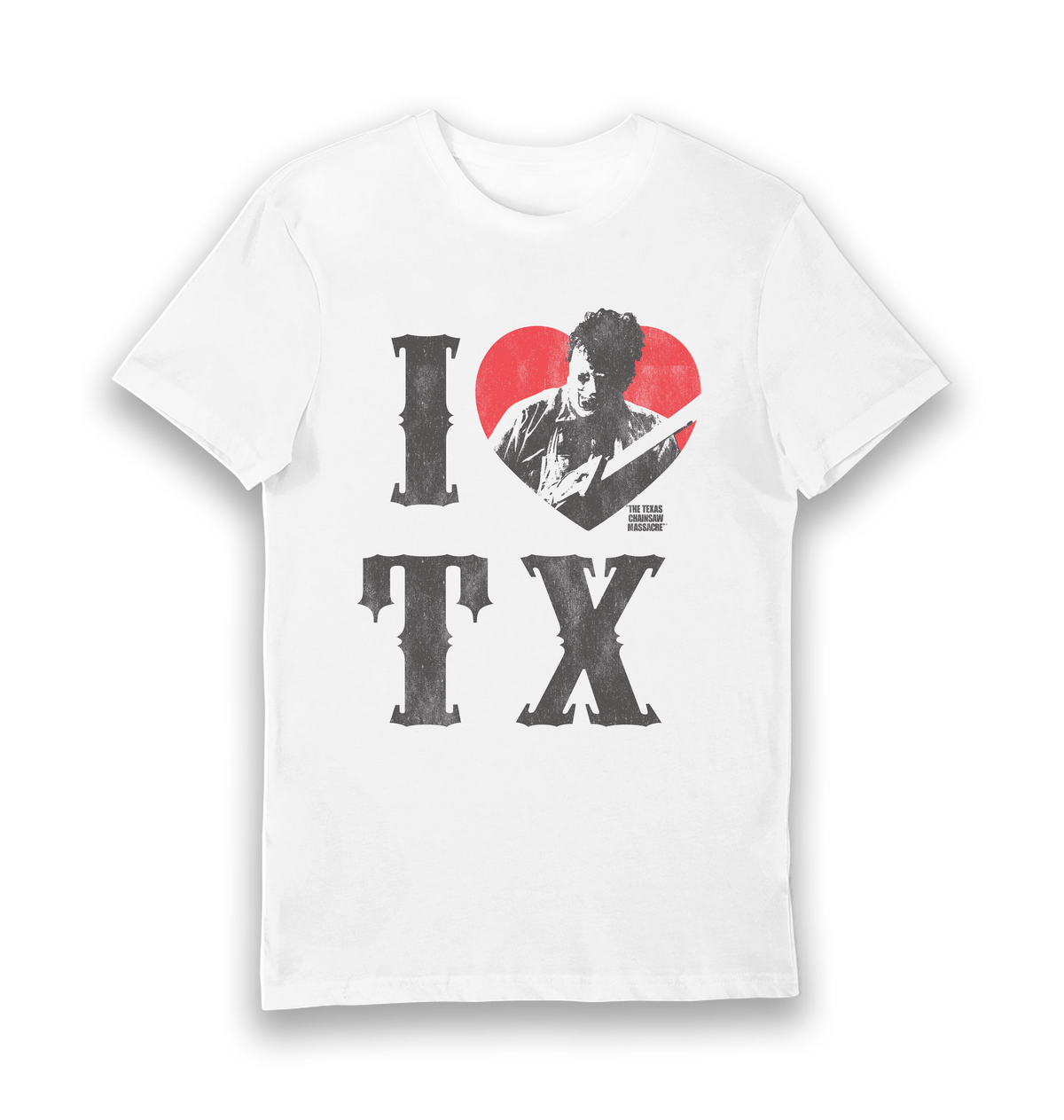 White Printed T-shirt Front