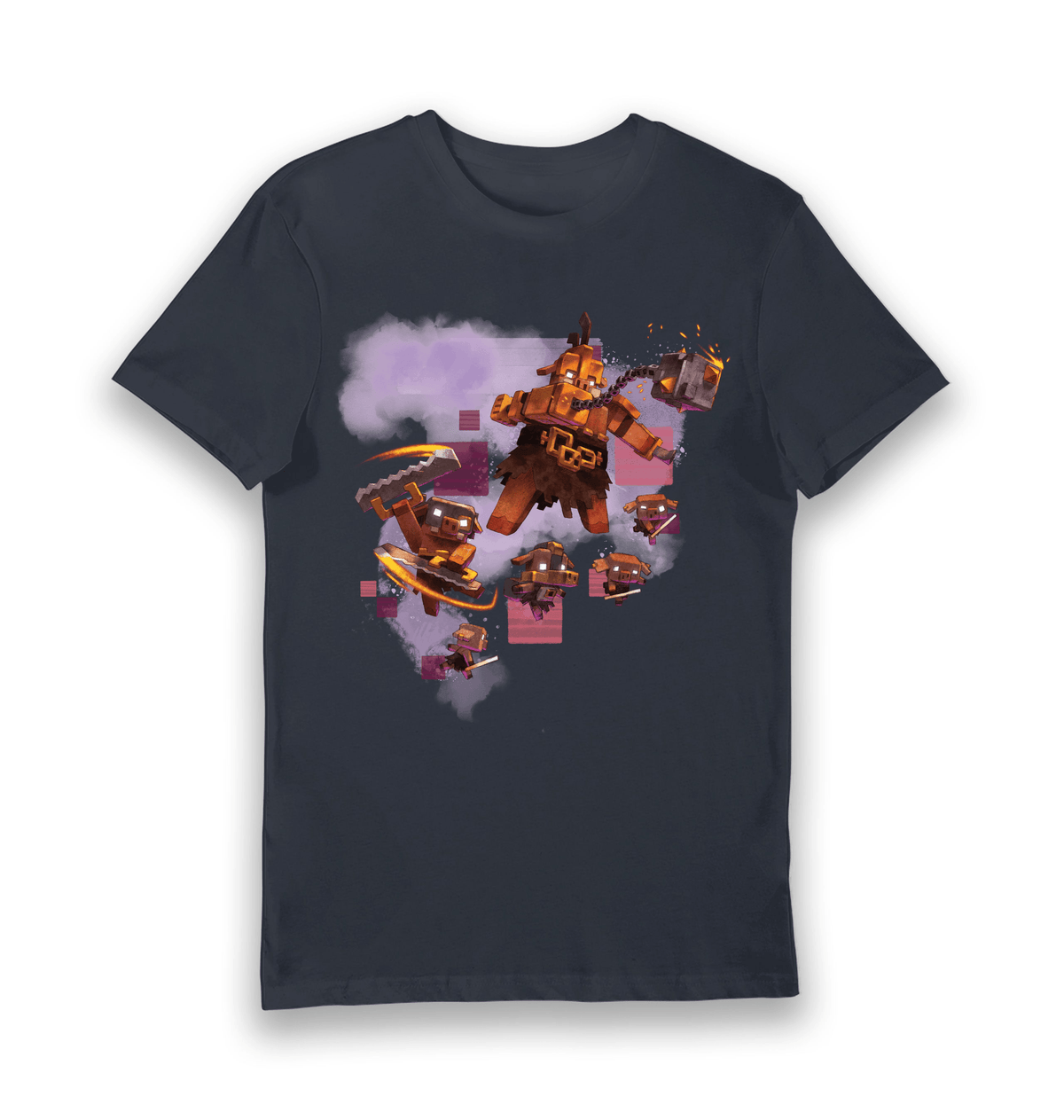 Navy Printed T-shirt Front