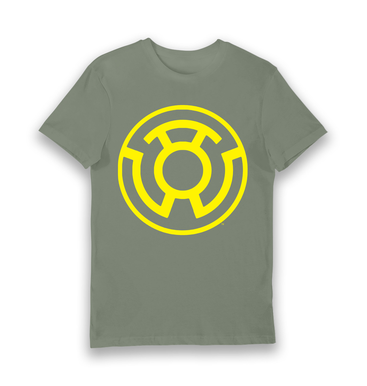 Khaki Printed T-shirt Front