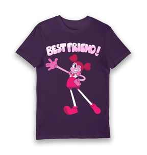 Purple Printed T-shirt Front