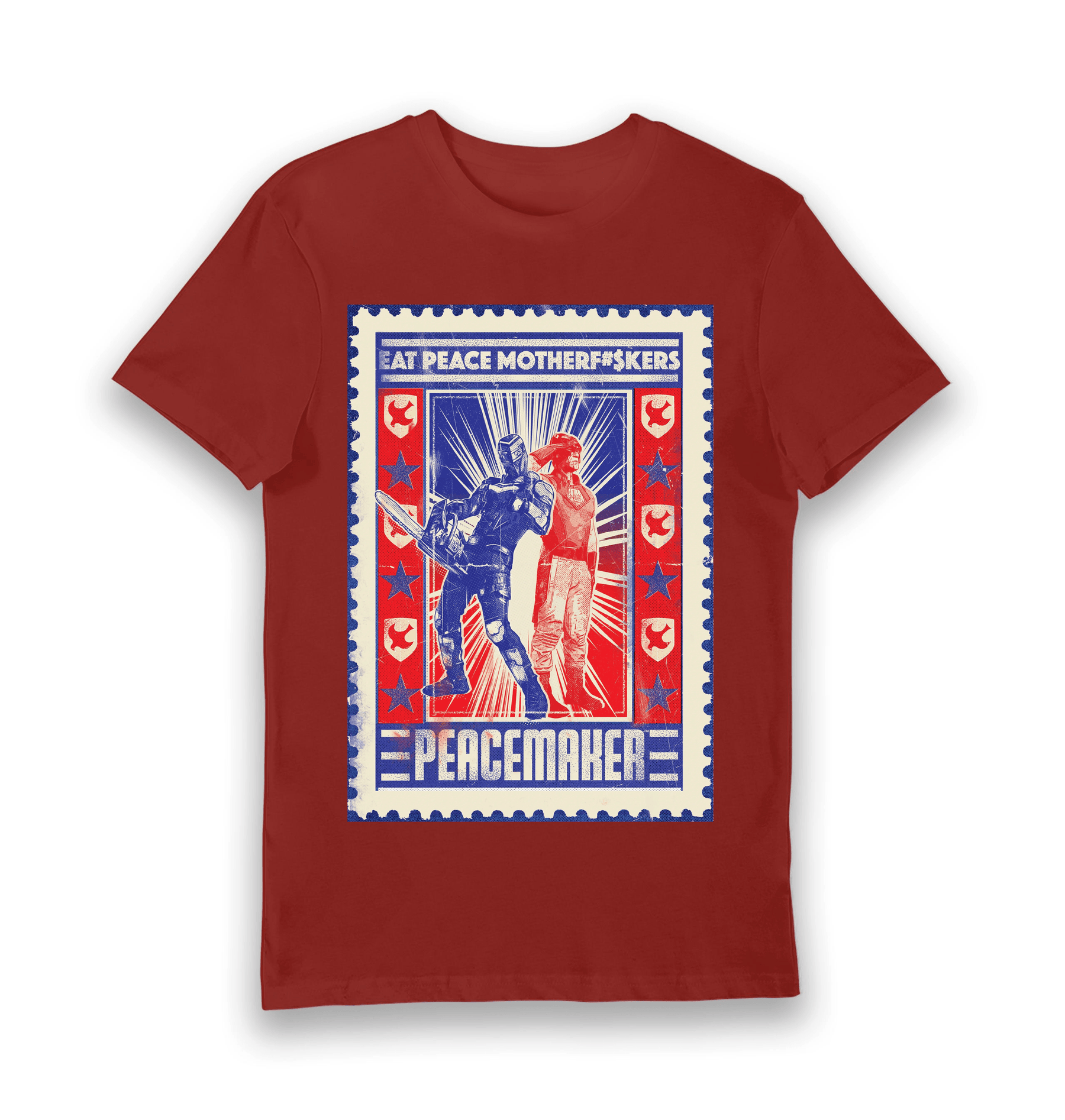 Brick Red Printed T-shirt Front