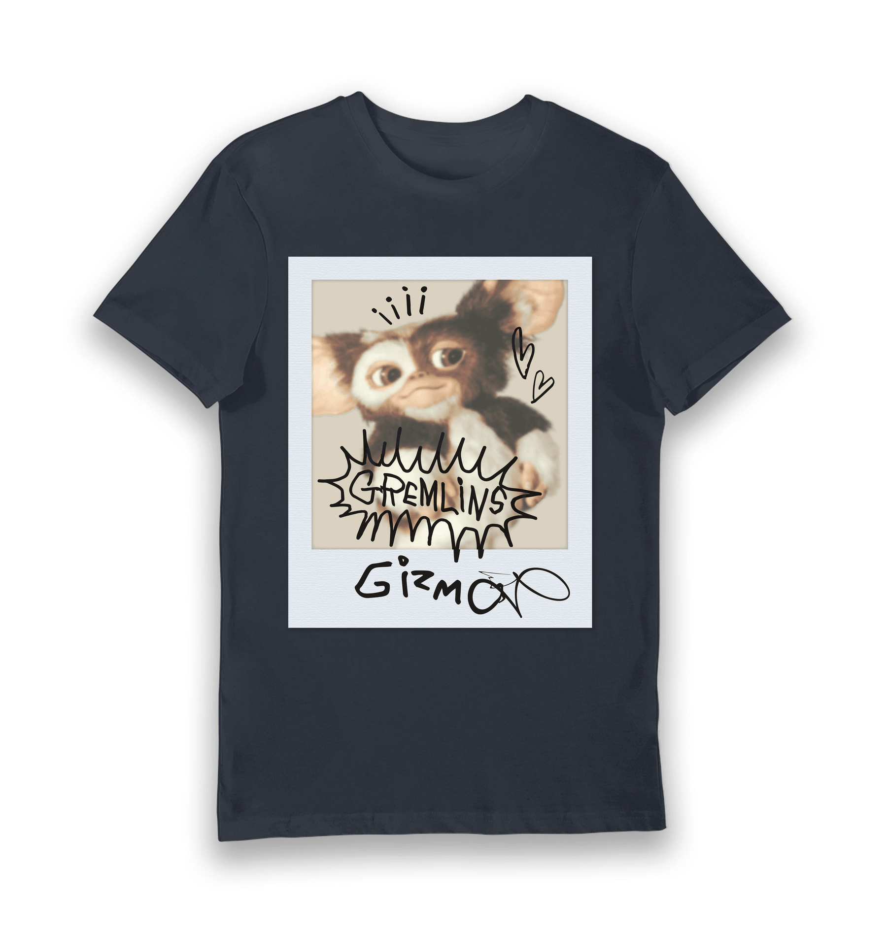 Navy Printed T-shirt Front
