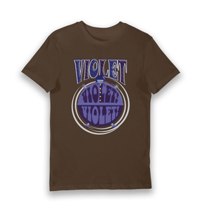 Brown Printed T-shirt Front