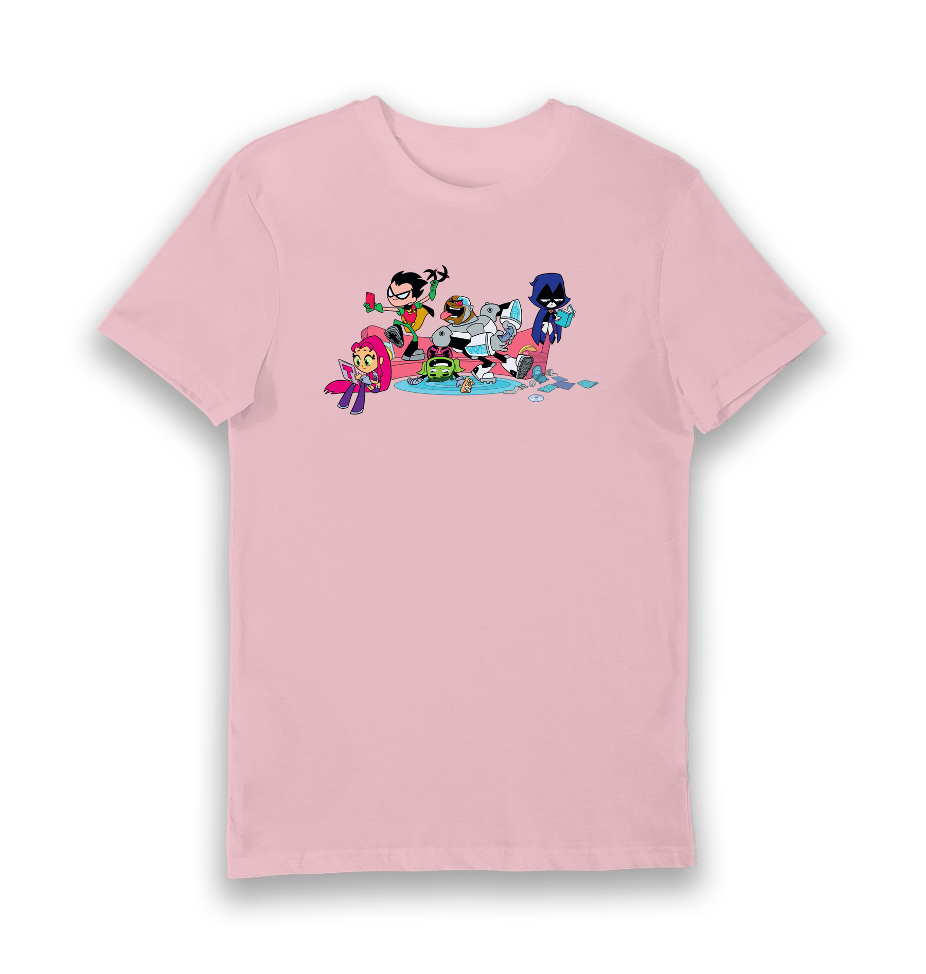Pink Printed T-shirt Front