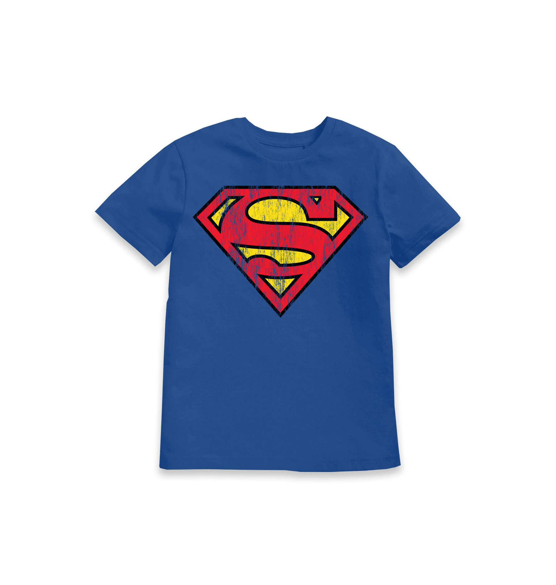 Blue Printed Kids T-Shirt Front