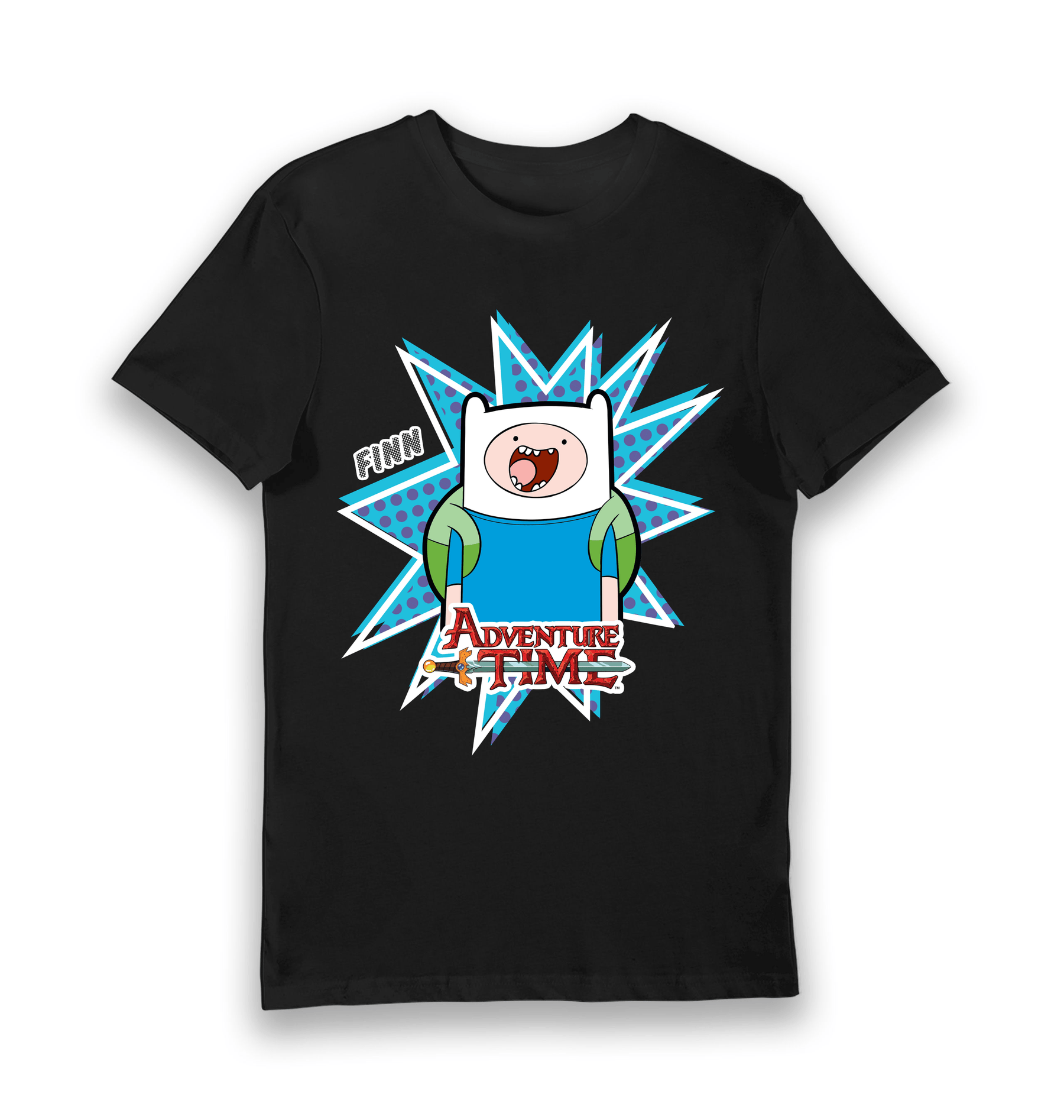 Black Printed T-shirt Front