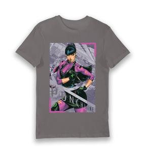 Charcoal Printed T-shirt Front