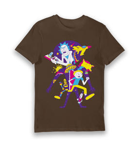 Brown Printed T-shirt Front