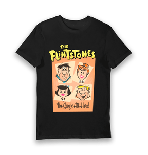 Black Printed T-shirt Front