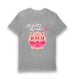 Sports Grey Printed T-shirt Front