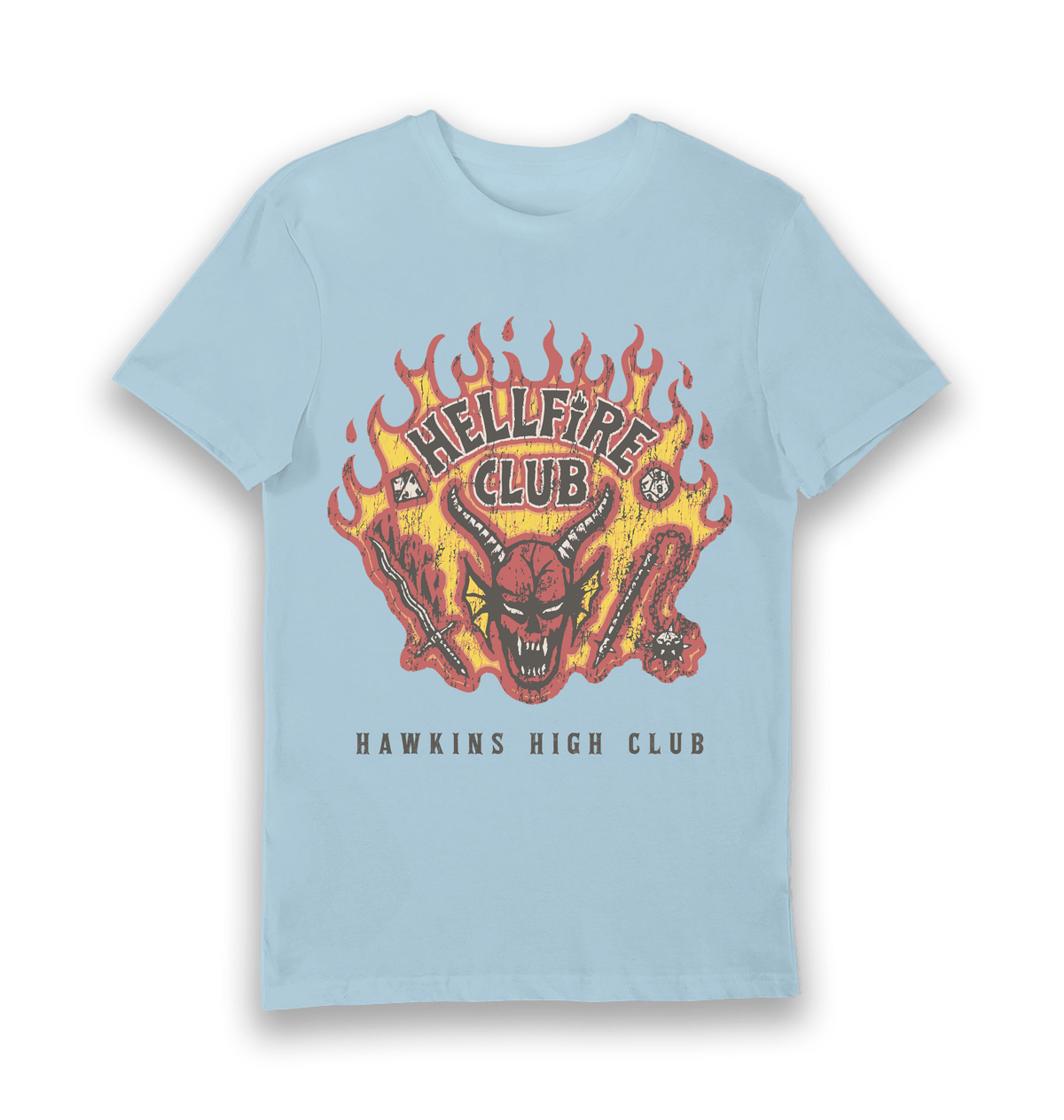 Light Blue Printed T-shirt Front