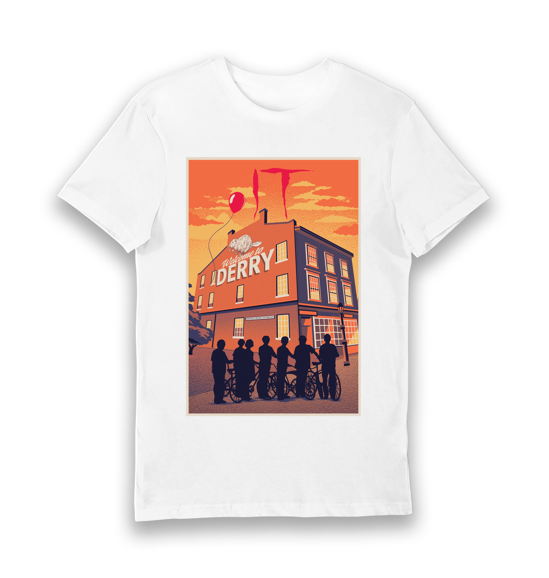 White Printed T-shirt Front