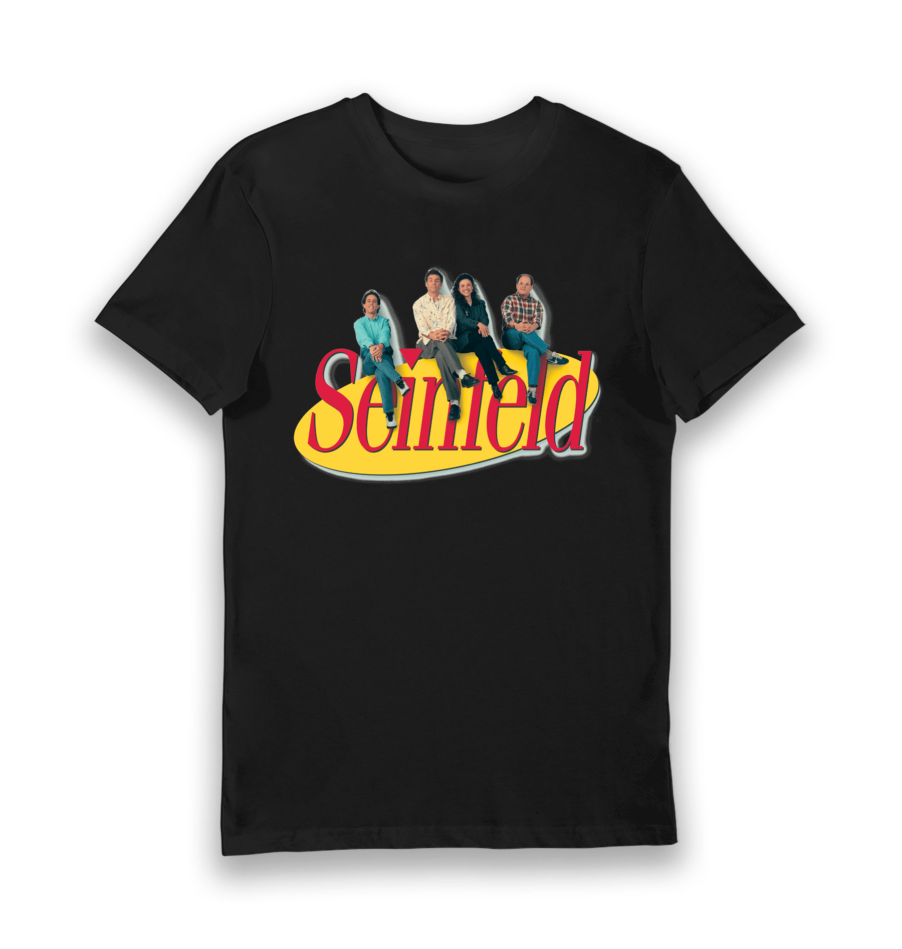 Black Printed T-shirt Front