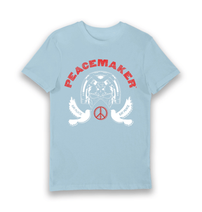 Light Blue Printed T-shirt Front