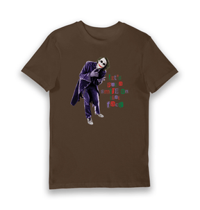 Brown Printed T-shirt Front