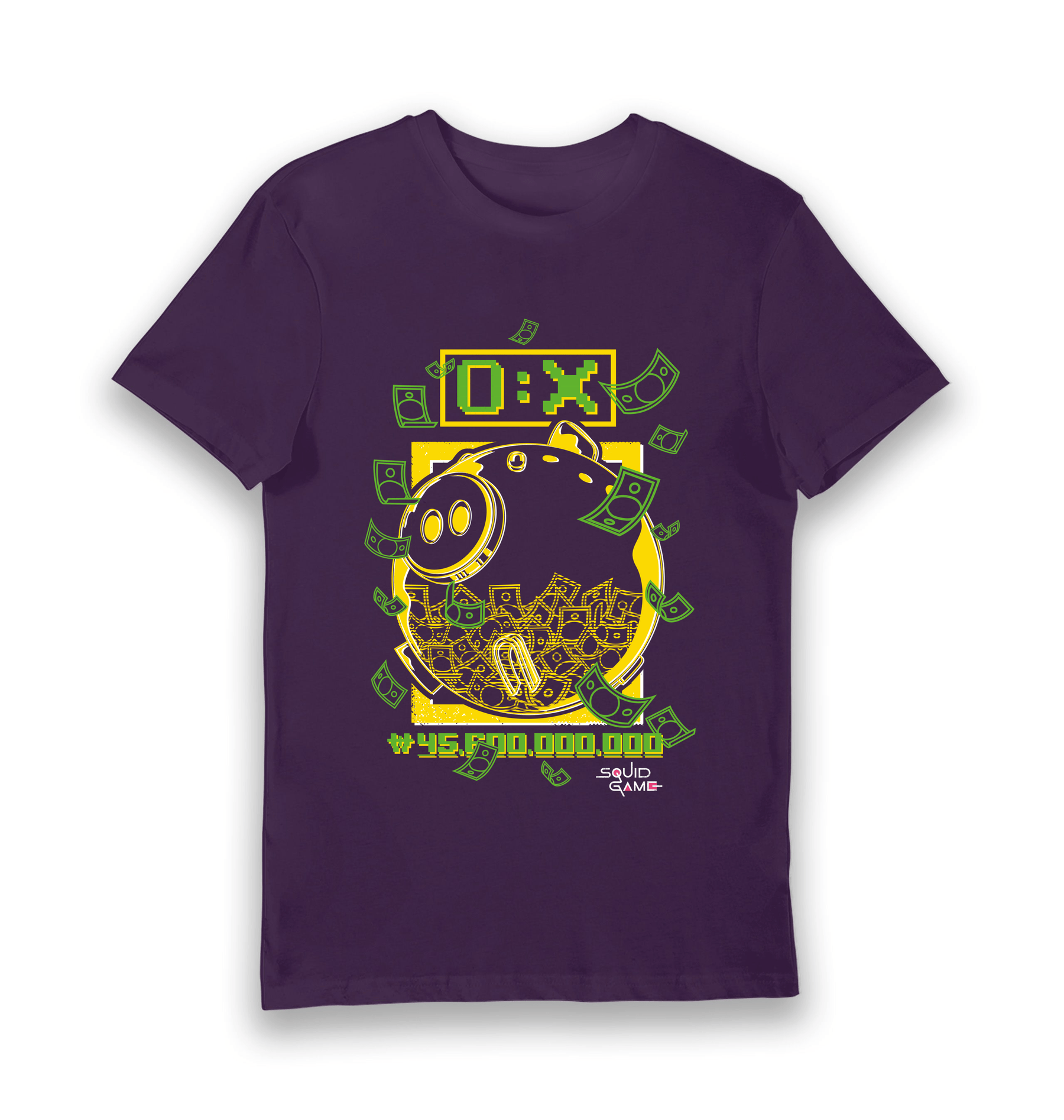 Purple Printed T-shirt Front