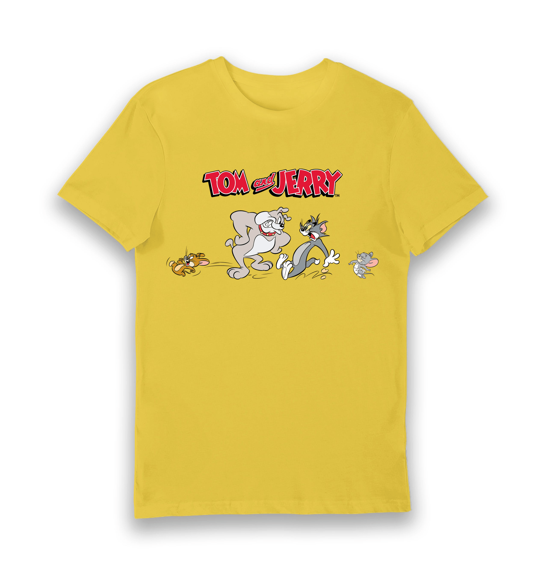 Yellow Printed T-shirt Front