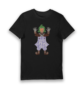 Black Printed T-shirt Front