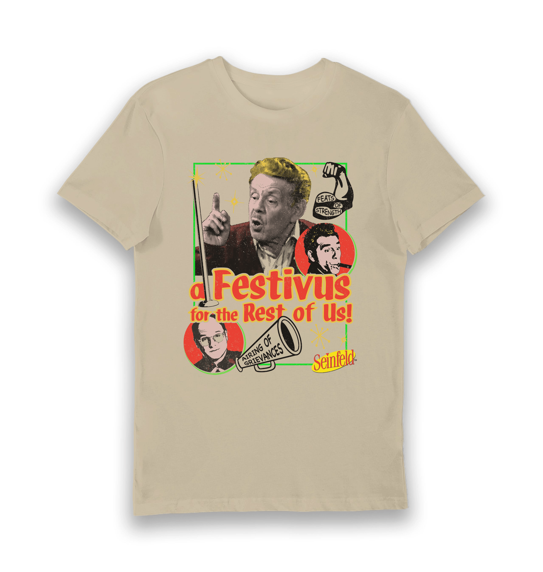 Sand Printed T-shirt Front
