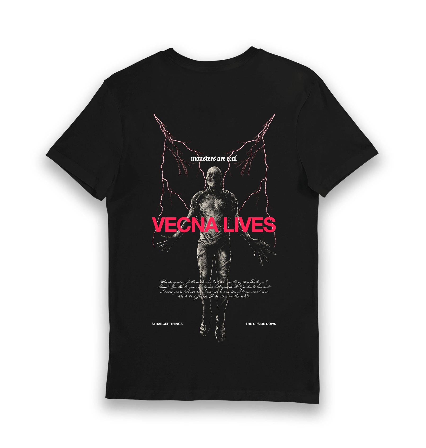 Black Printed T-shirt Back