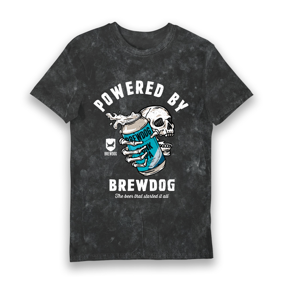 Black Snow Wash Printed T-shirt