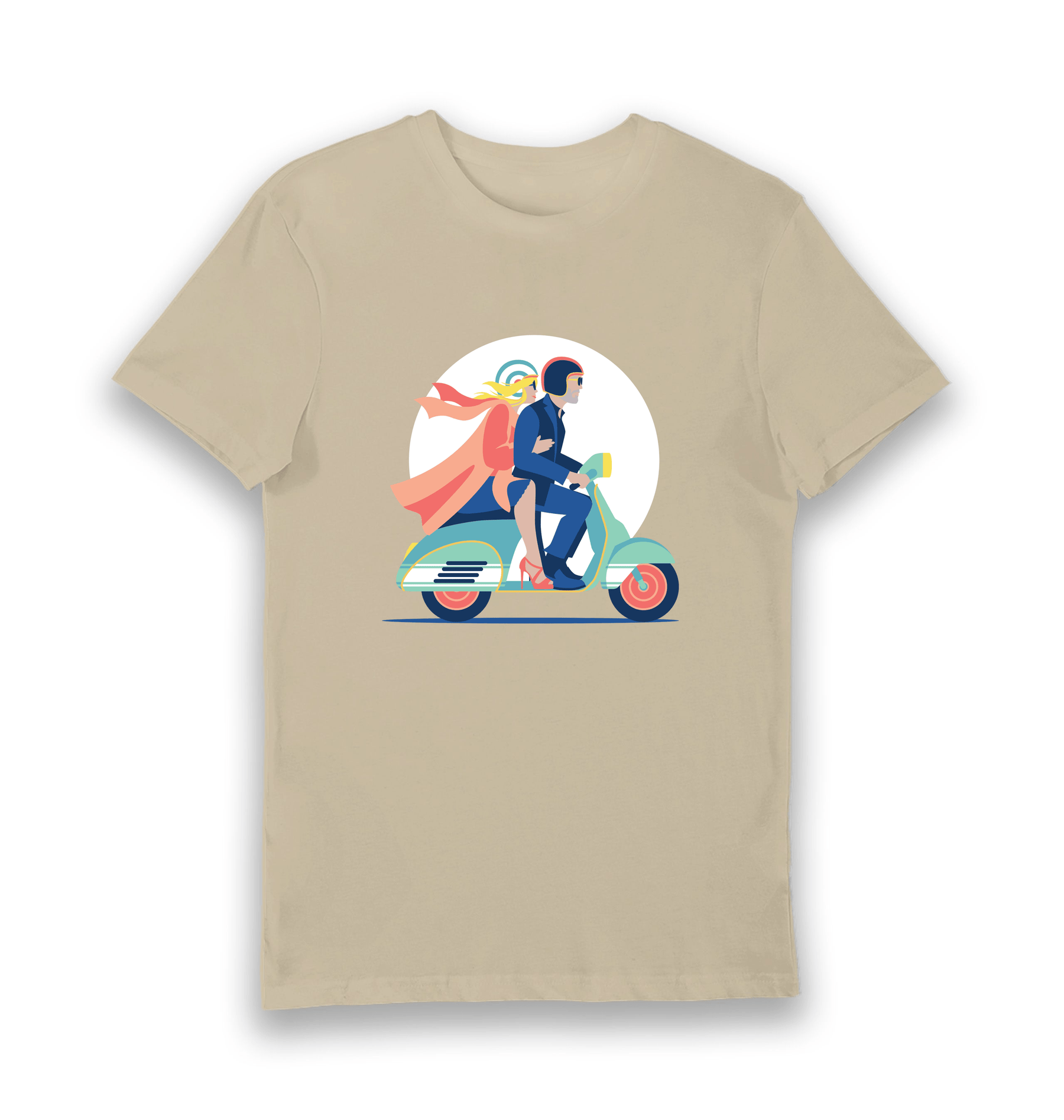 Sand Printed T-shirt Front