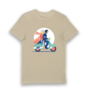 Sand Printed T-shirt Front