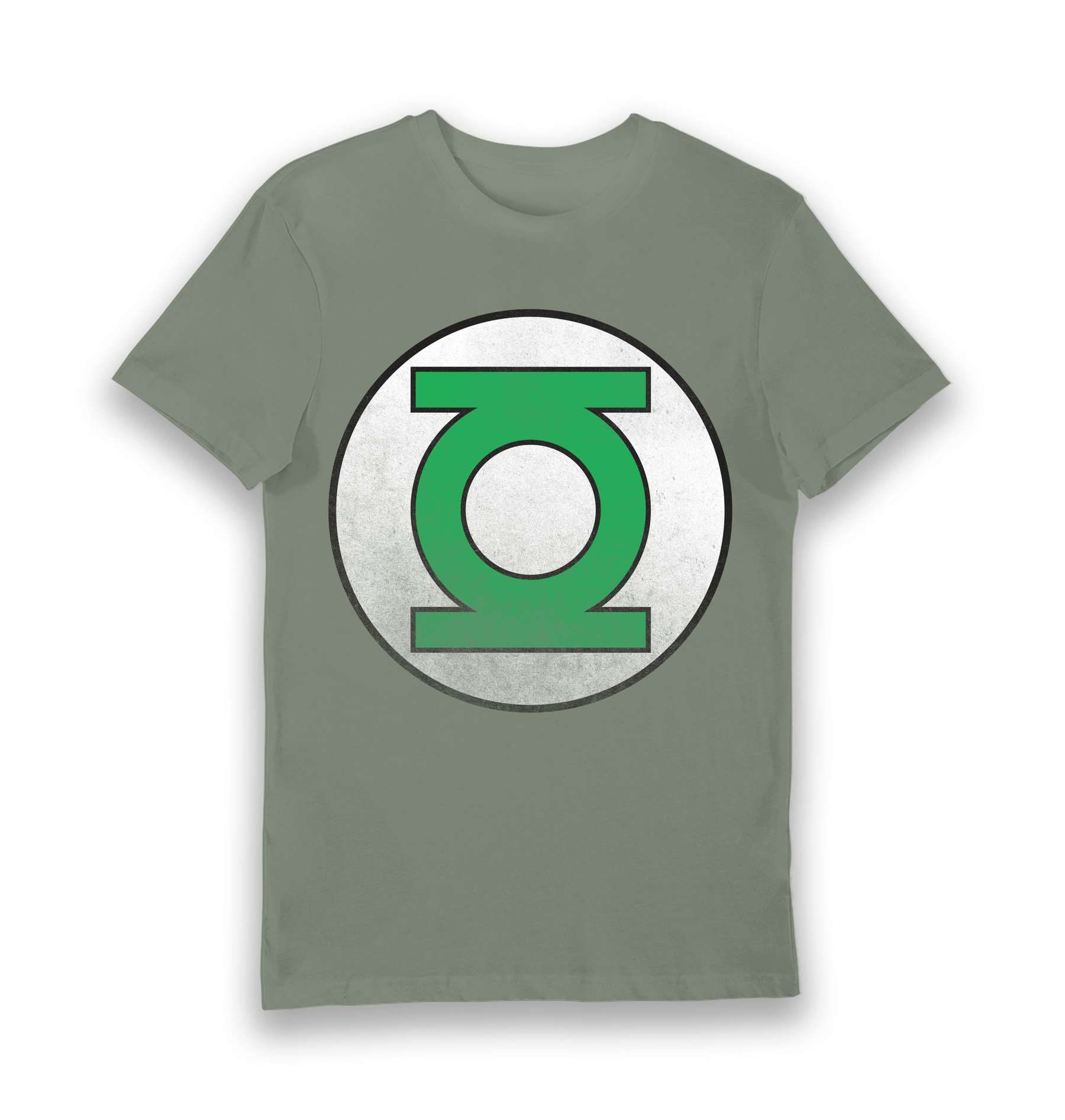 Khaki Printed T-shirt Front