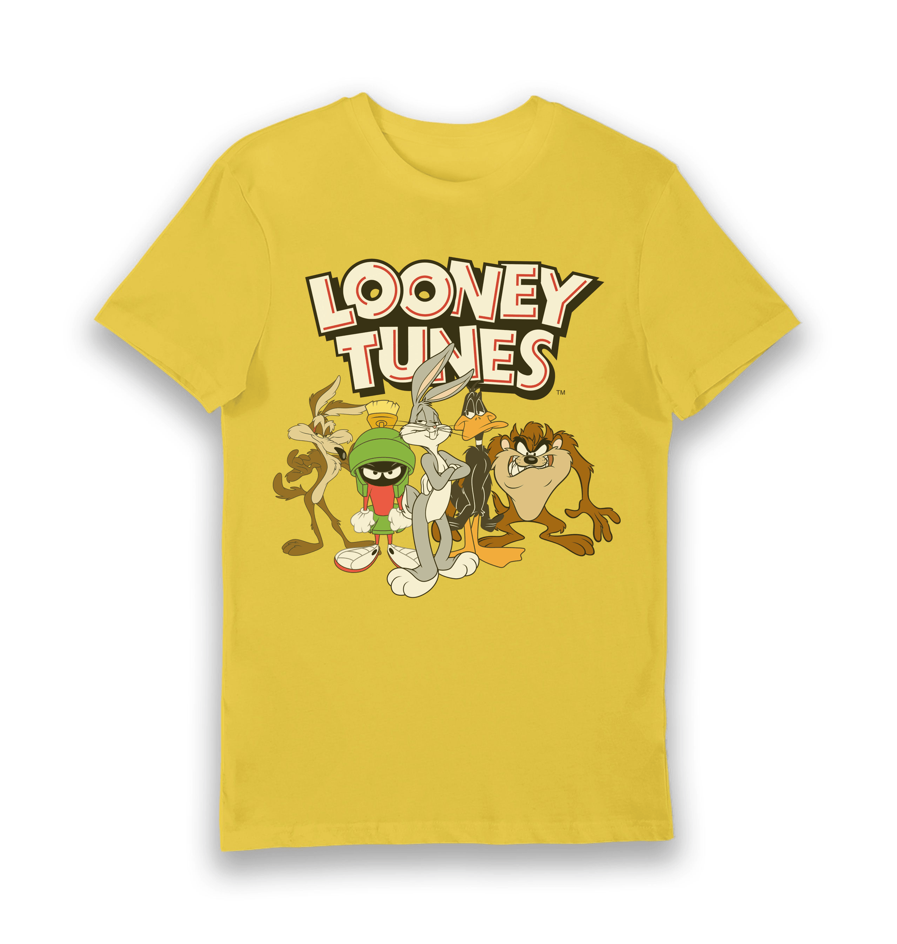 Yellow Printed T-shirt Front