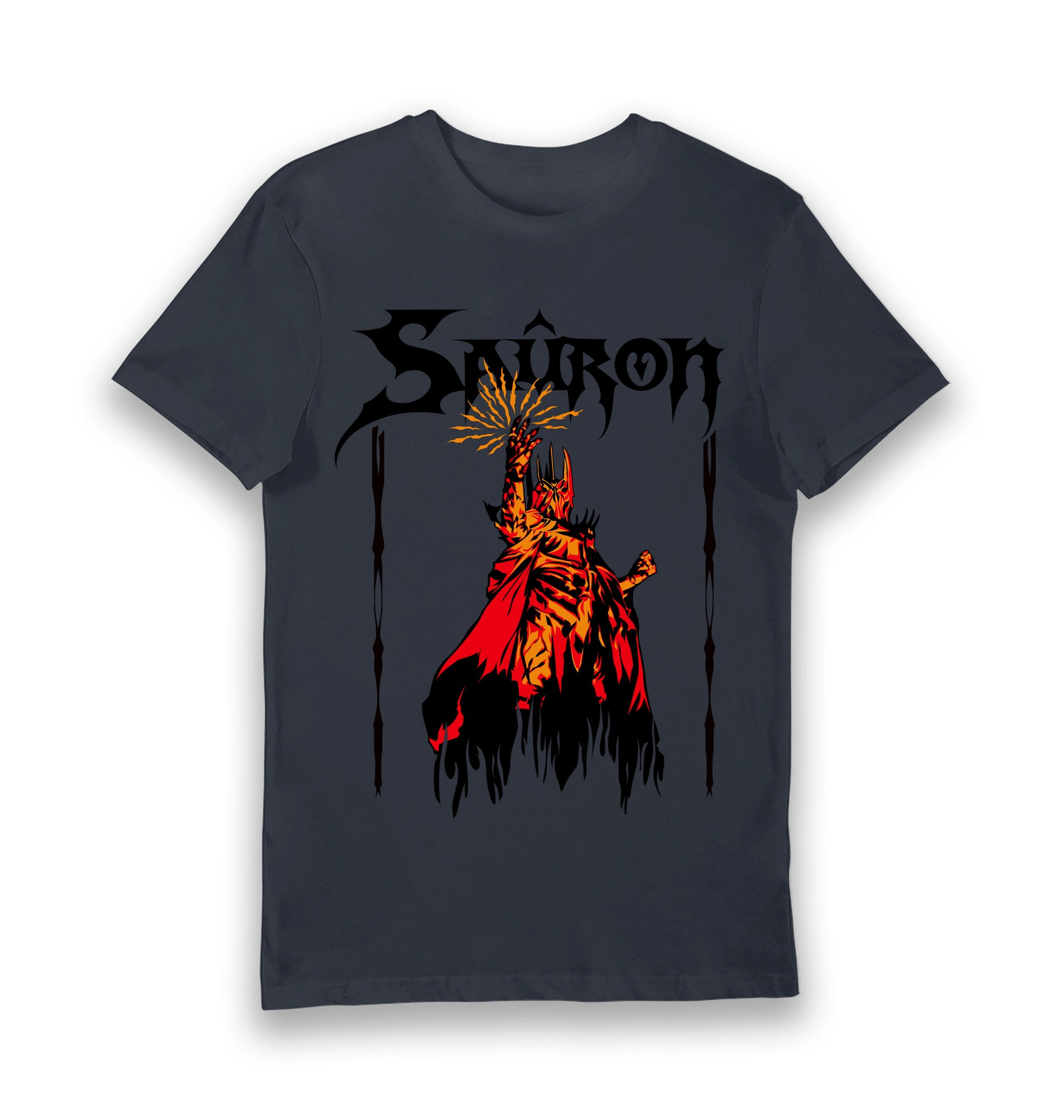 Navy Printed T-shirt Front