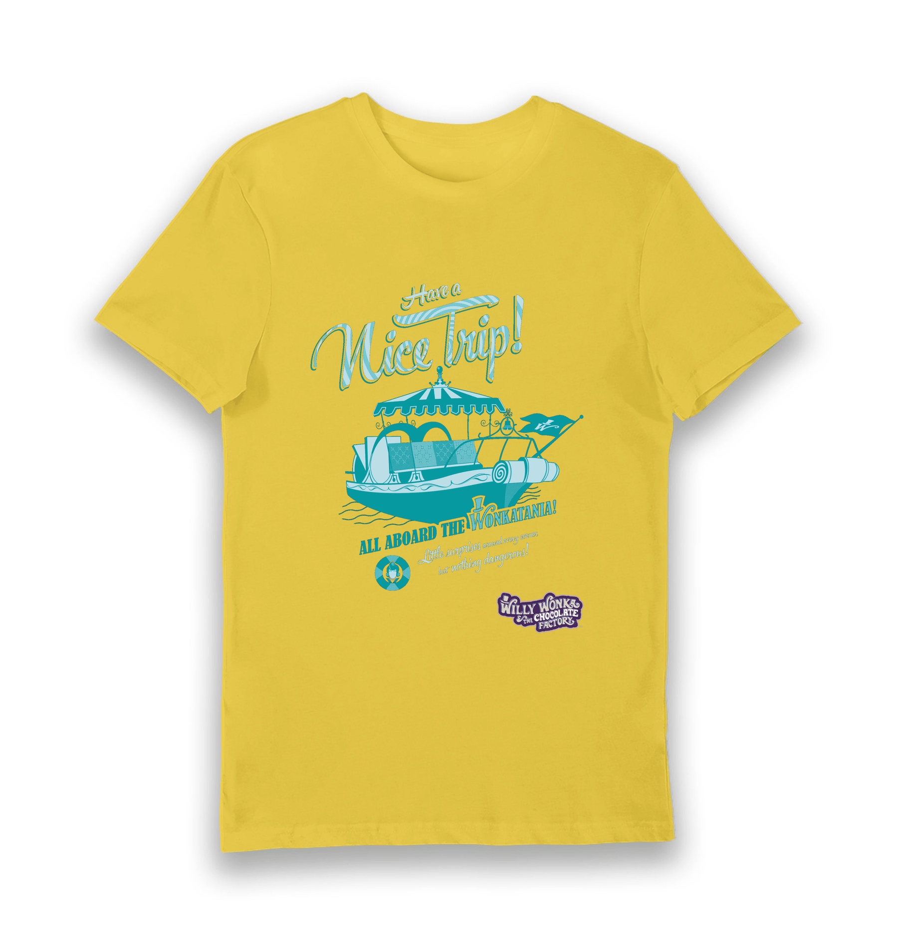 Yellow Printed T-shirt Front