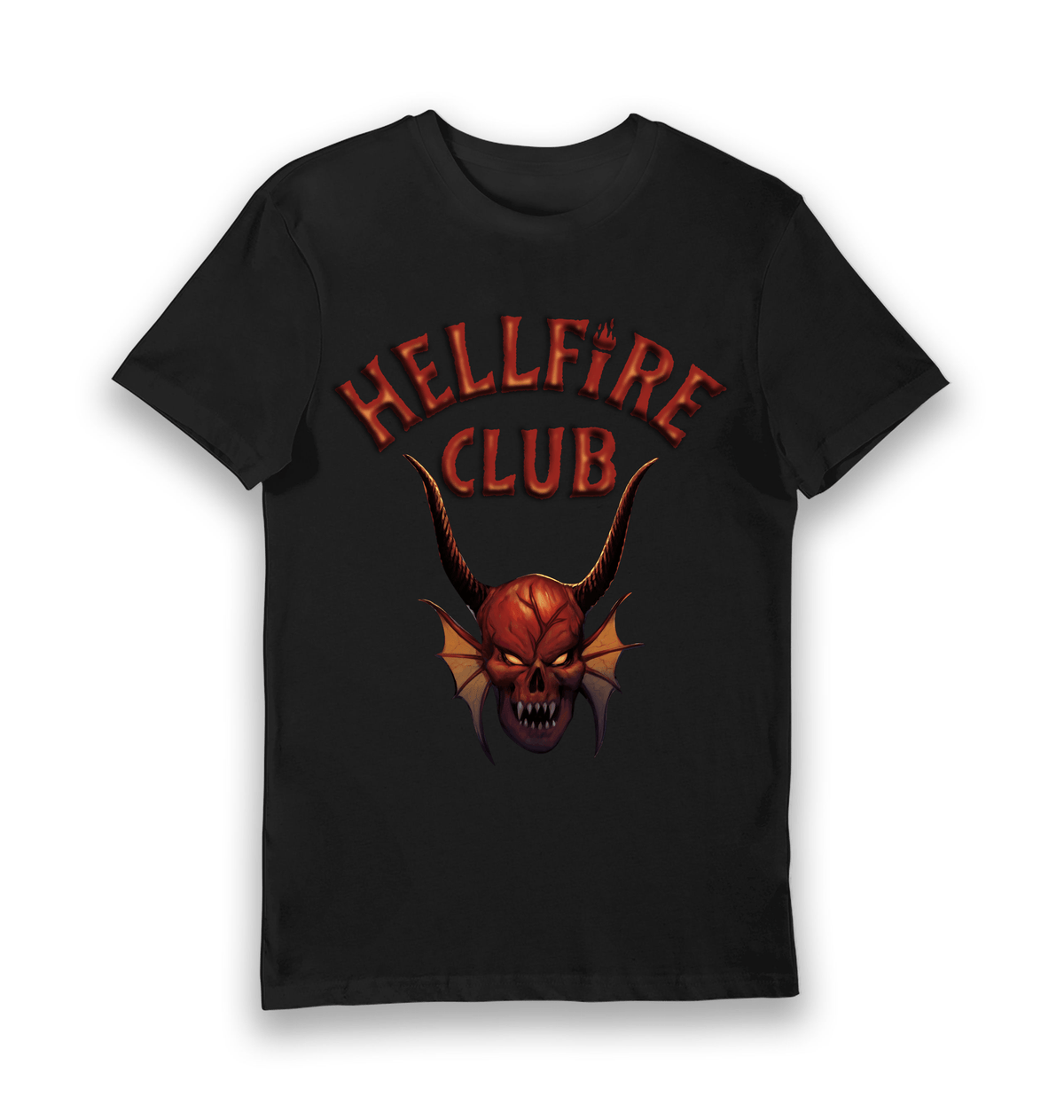 Black Printed T-shirt Front