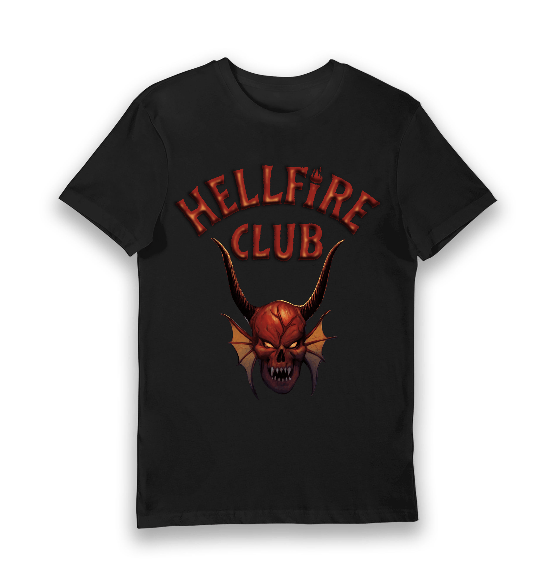 Black Printed T-shirt Front
