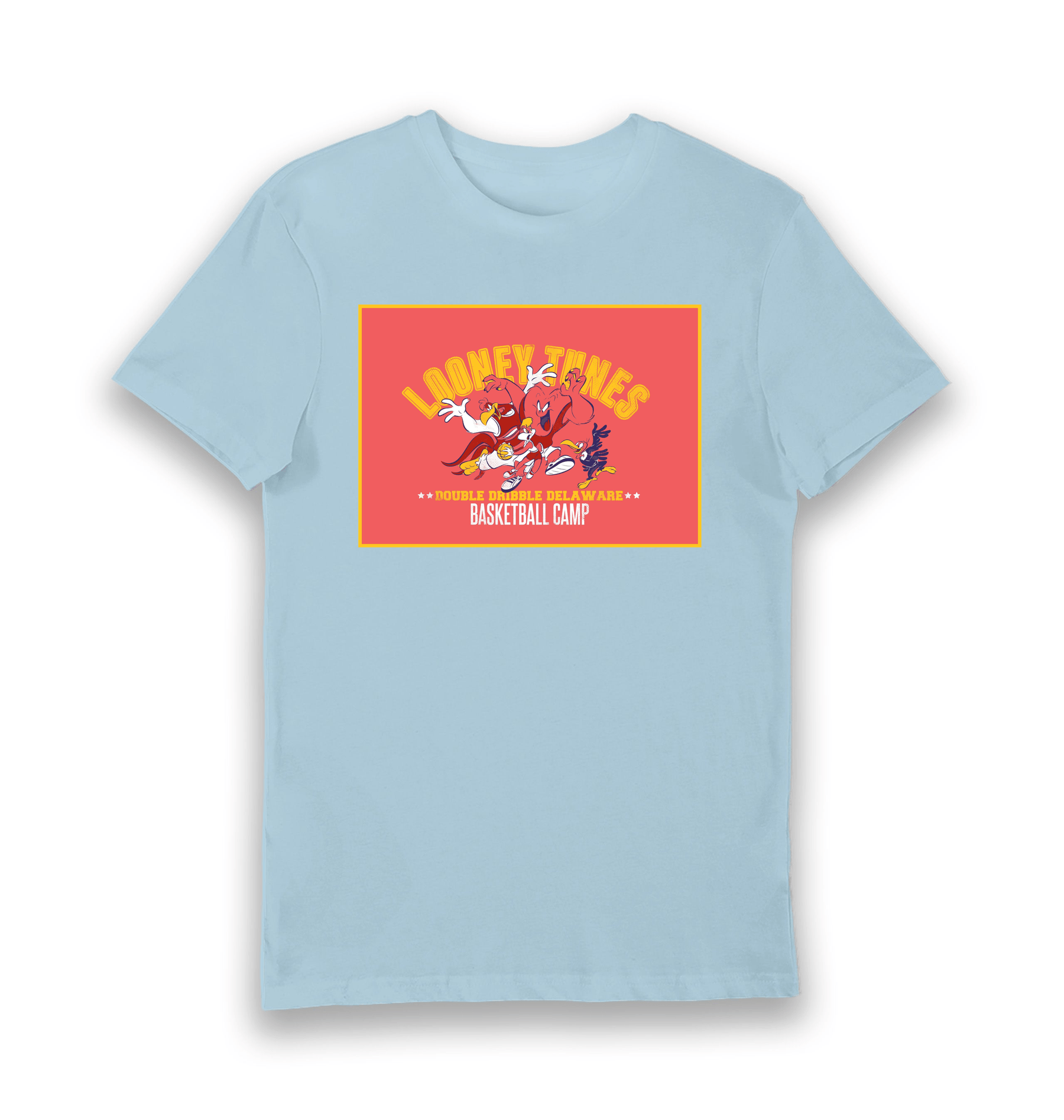Light Blue Printed T-shirt Front