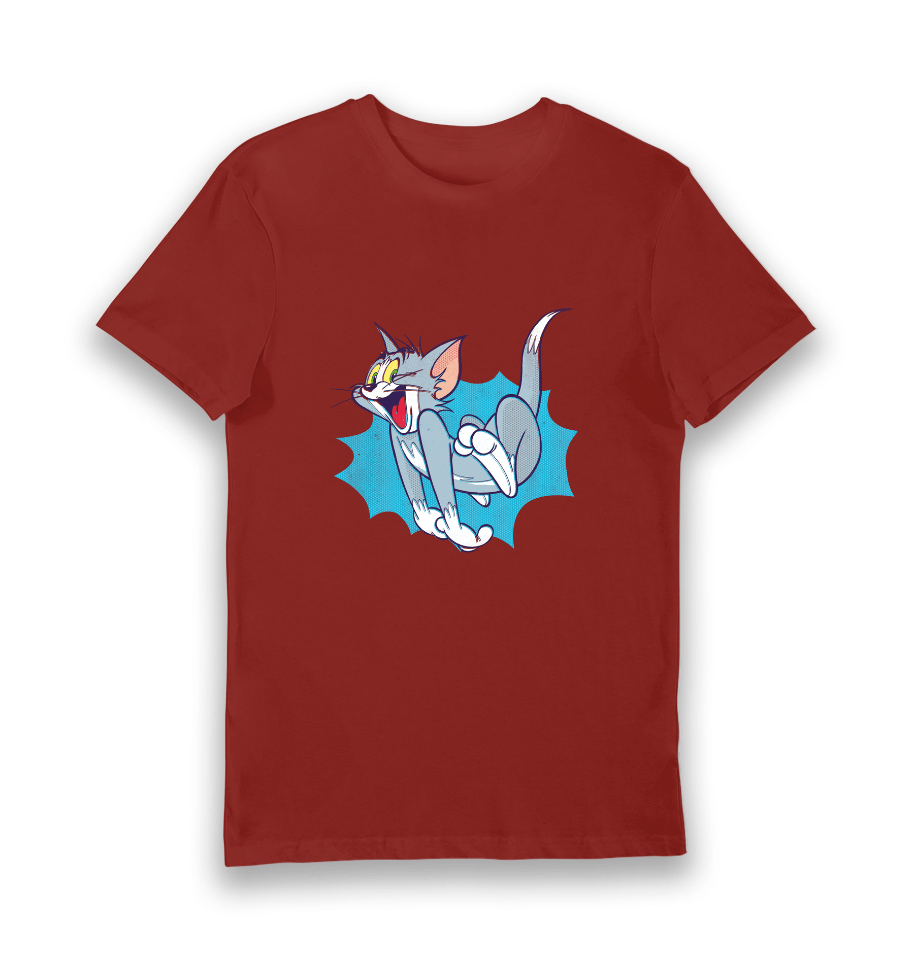 Brick Red Printed T-shirt Front