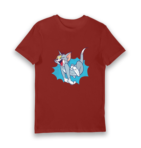 Brick Red Printed T-shirt Front