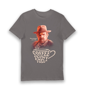 Charcoal Printed T-shirt Front