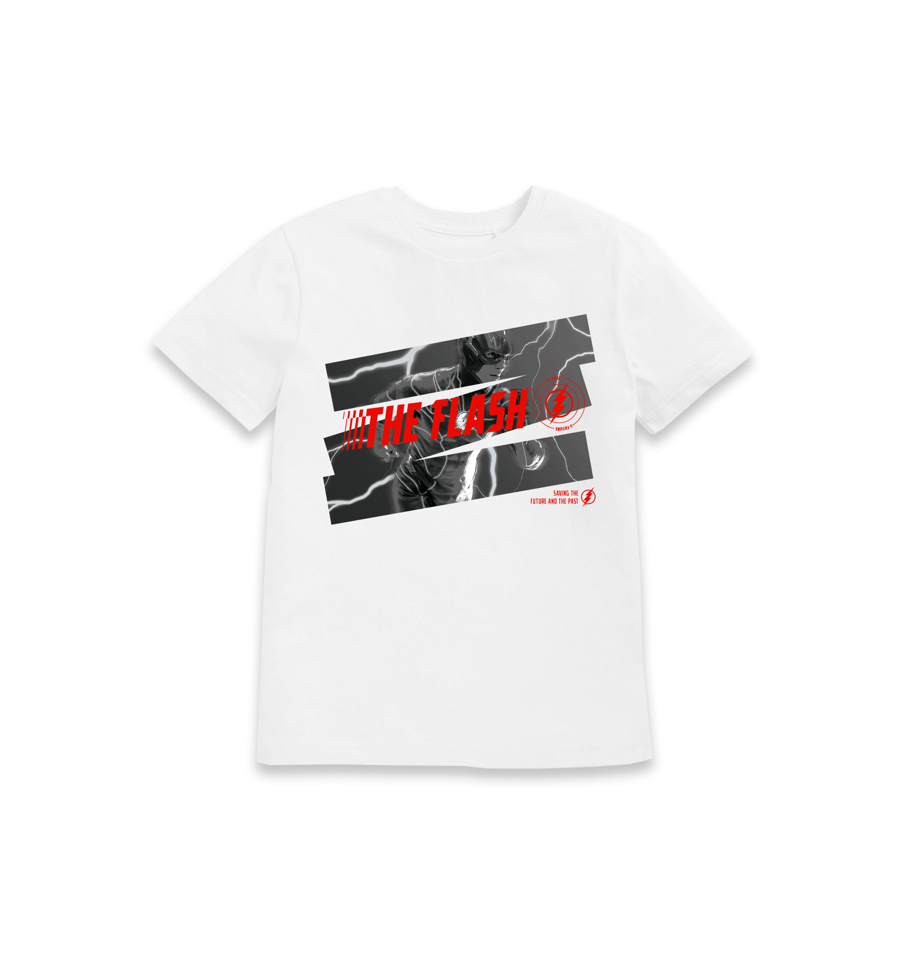White Printed Kids T-Shirt Front