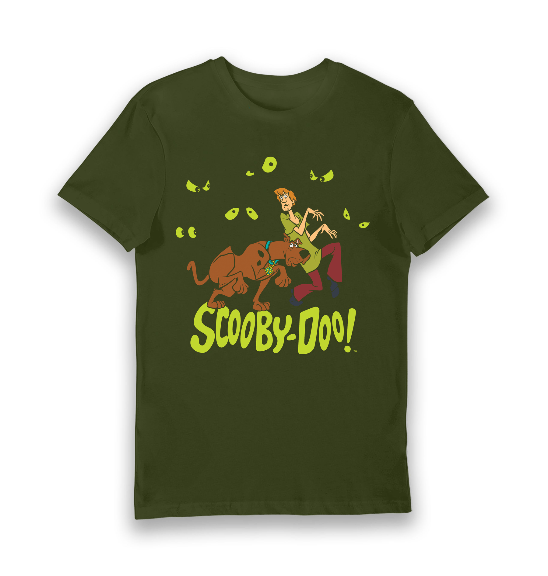 Forest Green Printed T-shirt Front
