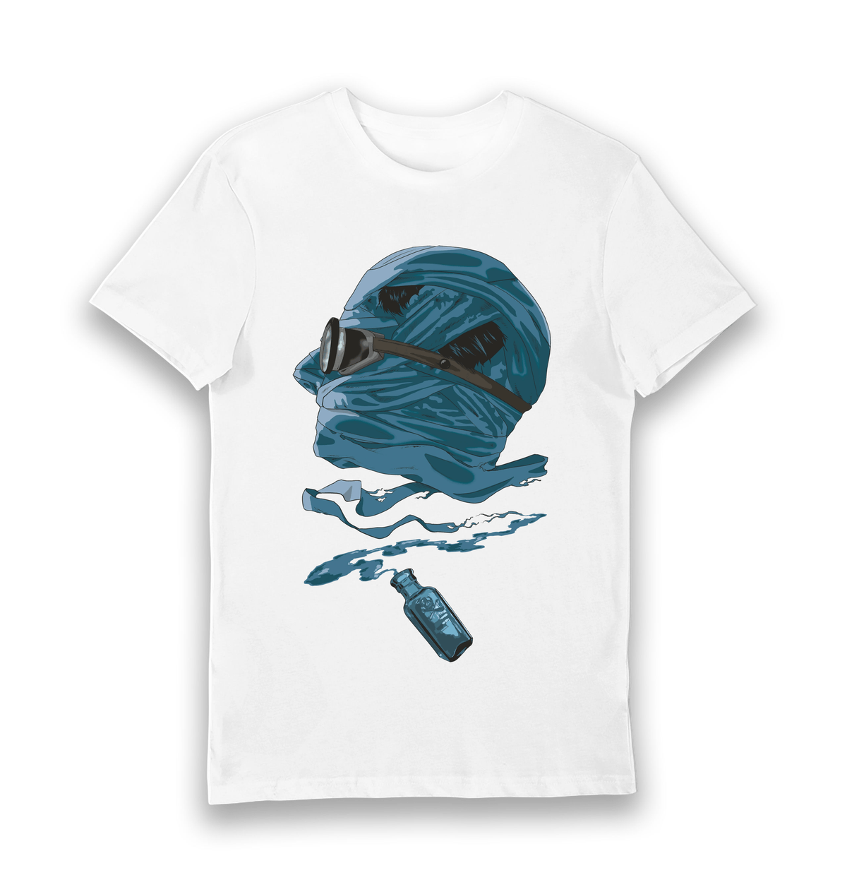 White Printed T-shirt Front