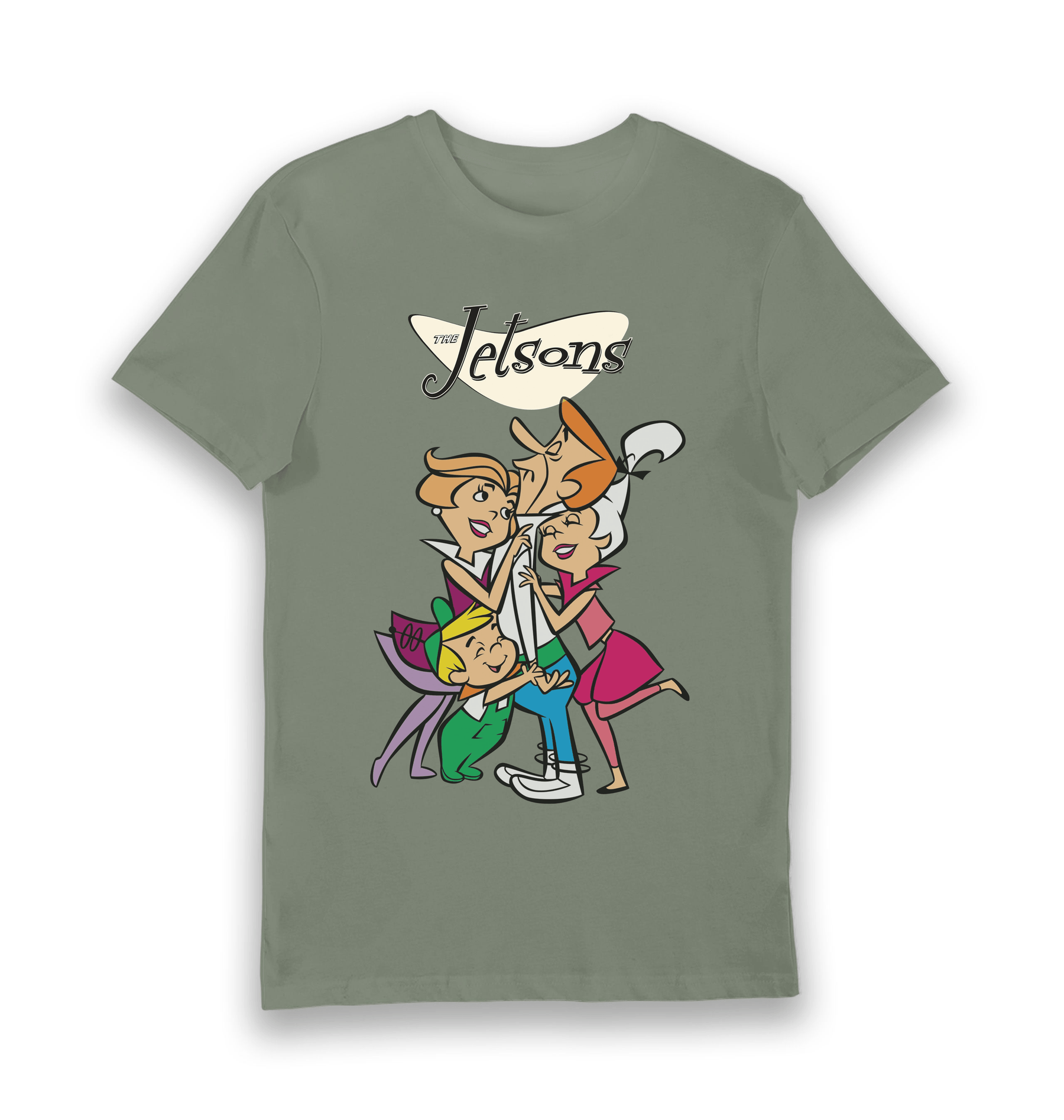 Khaki Printed T-shirt Front