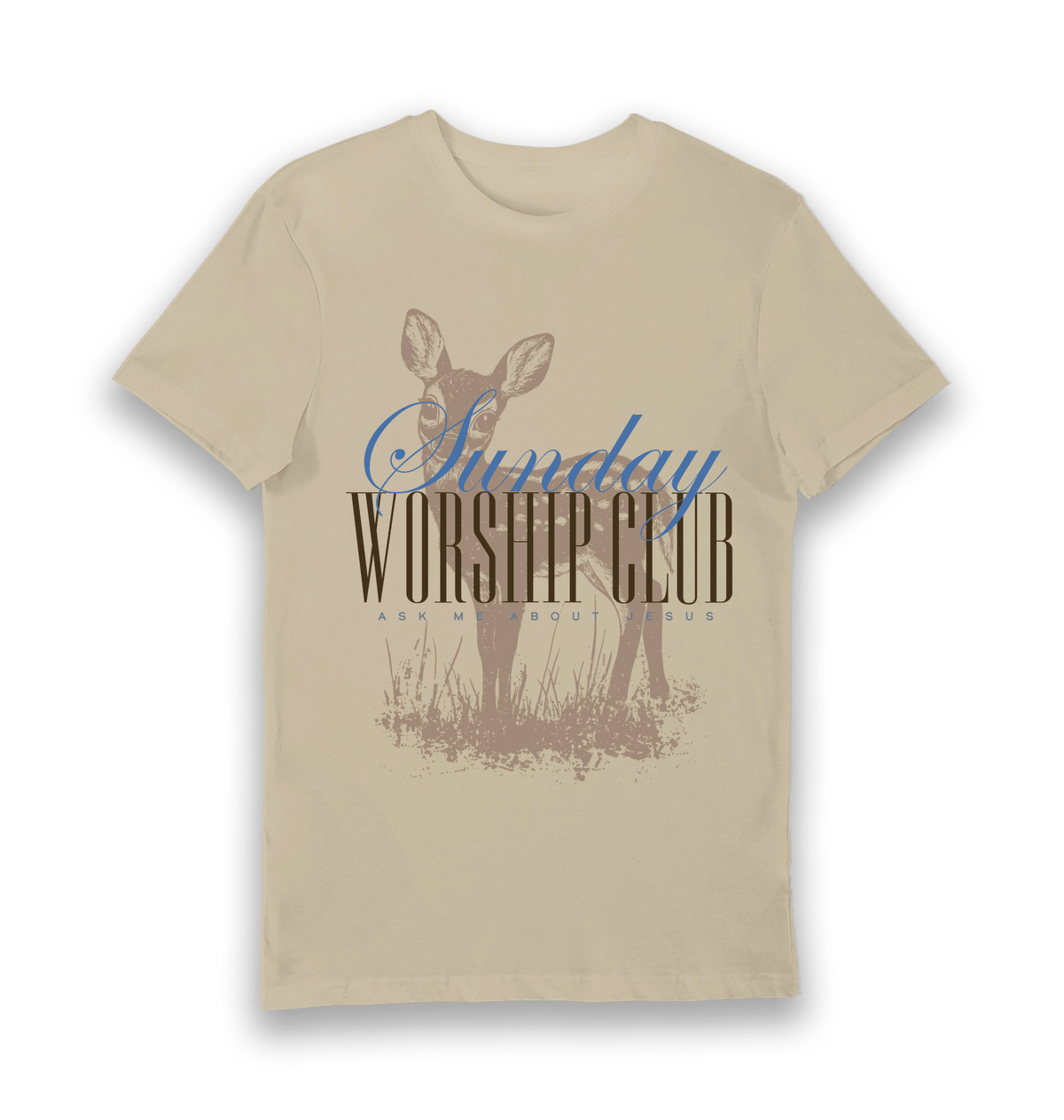 Sand Printed T-shirt Front