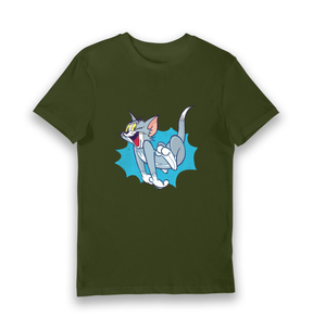Forest Green Printed T-shirt Front