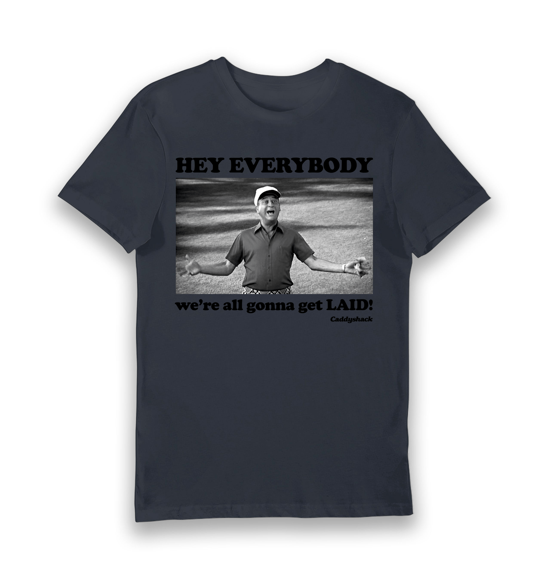 Navy Printed T-shirt Front