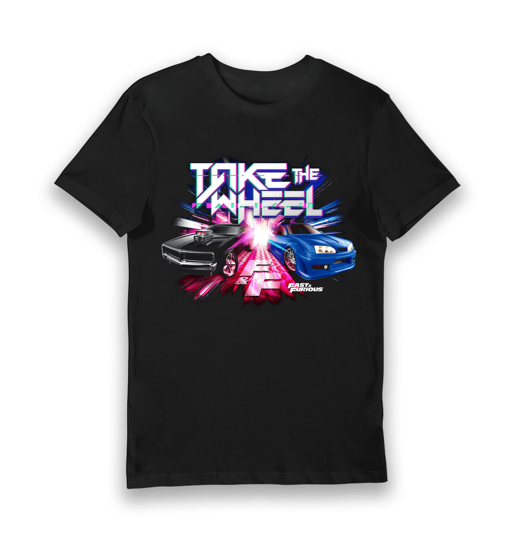 Black Printed T-shirt Front