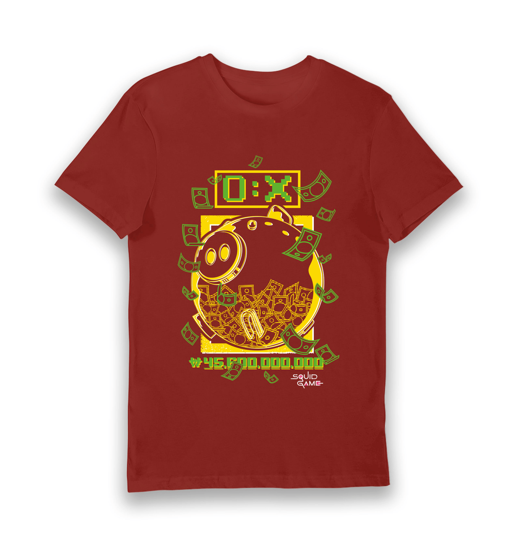 Brick Red Printed T-shirt Front