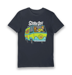 Navy Printed T-shirt Front