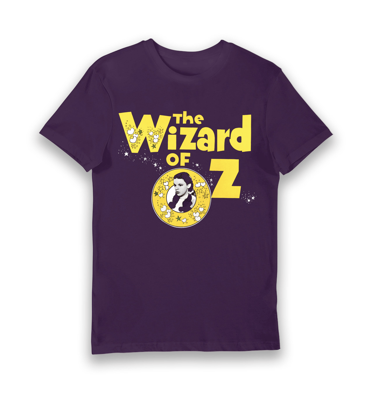 Purple Printed T-shirt Front