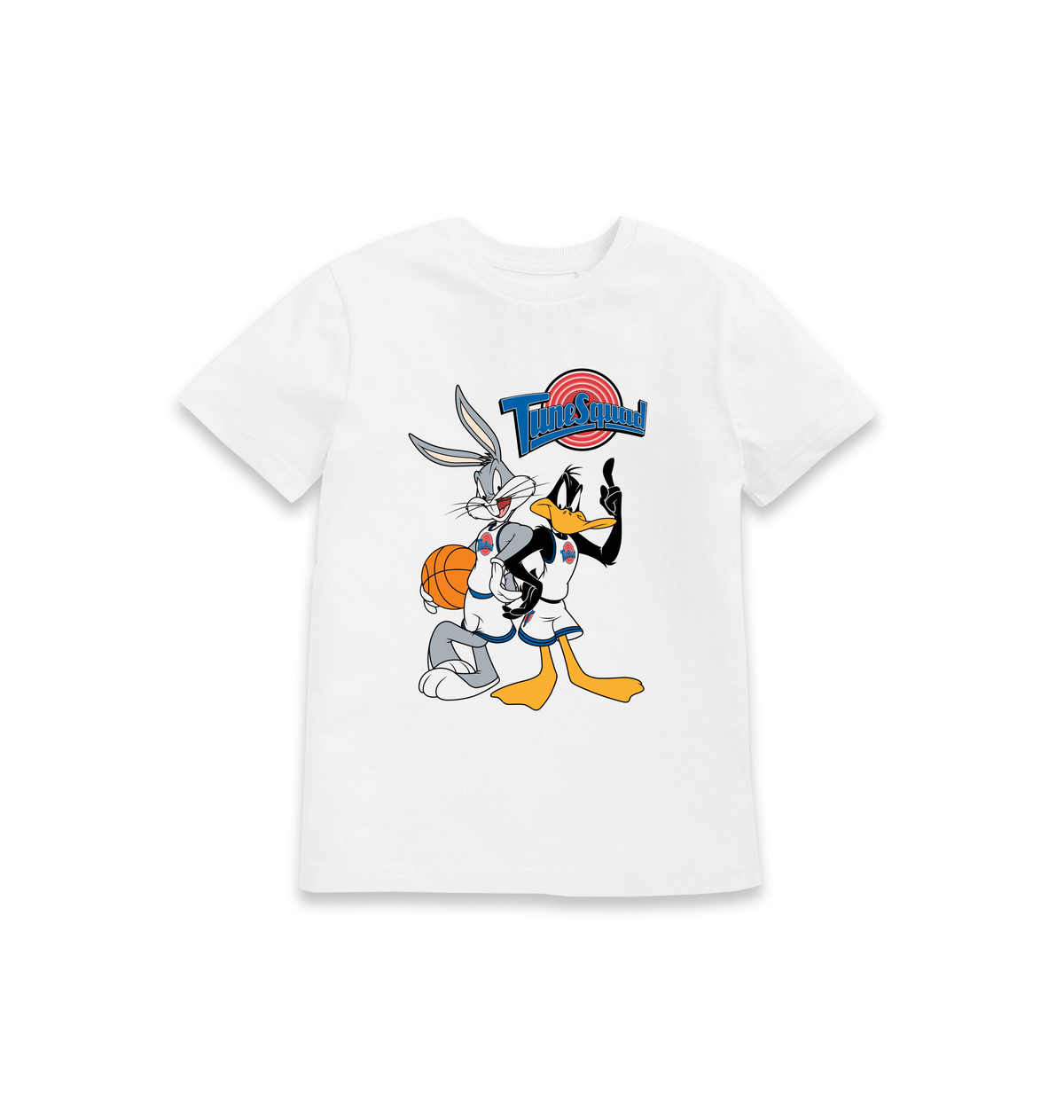 White Printed Kids T-Shirt Front